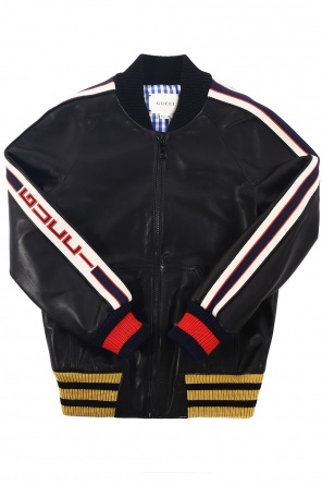 Leather bomber jacket, zdjęcie 1 Leather bomber jacket od Gucci Kids